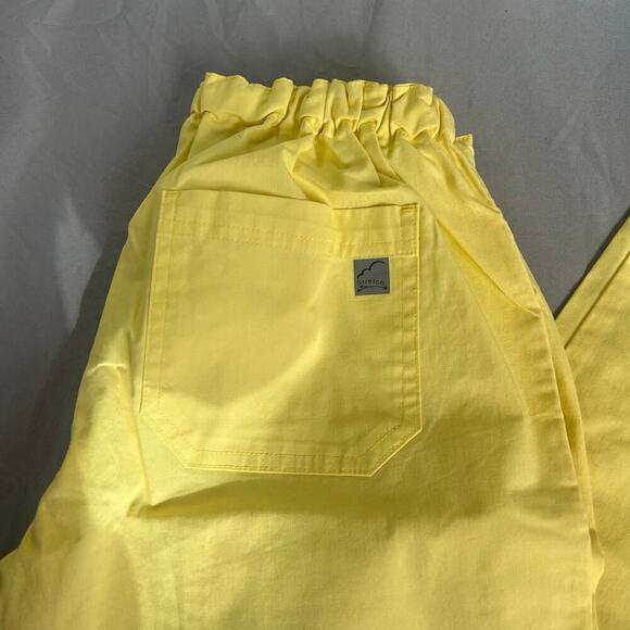 Butter Soft Stretch Women's Yellow Scrub pants size MP - Picture 2 of 4